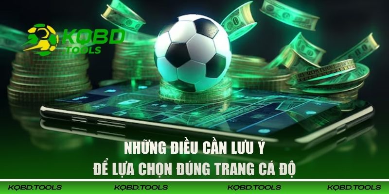 Tổng Hợp Web Cá Độ Bóng Đá Dành Cho Người Chơi Việt 3 Những điều cần lưu ý để lựa chọn đúng trang cá độ